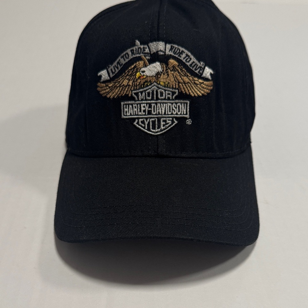 Harley-Davidson Black Cap with Eagle Logo